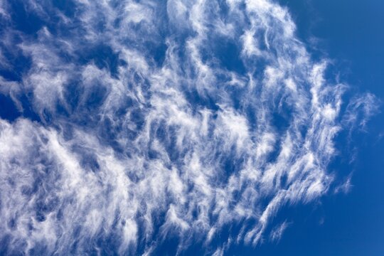 blue sky with white clouds background