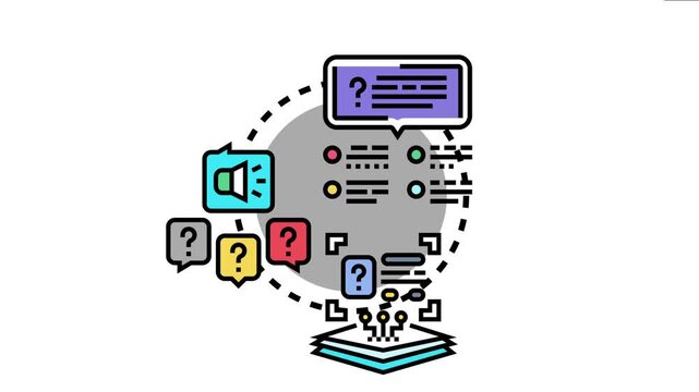 Real time response icon a system generating immediate feedback, answers, and solutions based on incoming questions and requirements in a digital environment