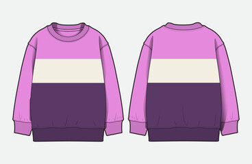 Modern Menswear Sweatshirts with Colorblock Cut and Sew Details © 1312124
