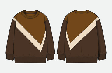 Modern Menswear Sweatshirts with Colorblock Cut and Sew Details © 1312124