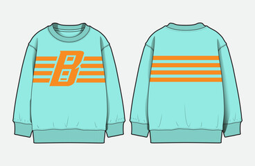 Modern Menswear Sweatshirts with Colorblock Cut and Sew Details © 1312124