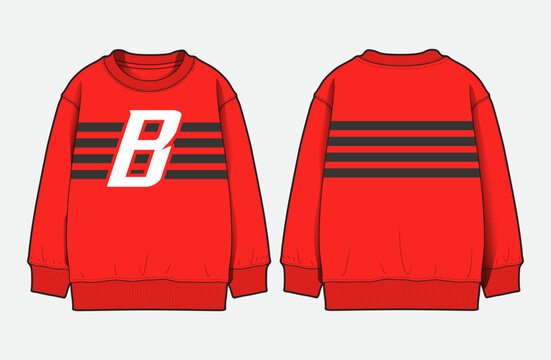 Modern Menswear Sweatshirts with Colorblock Cut and Sew Details