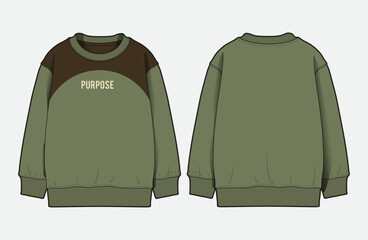 Modern Menswear Sweatshirts with Colorblock Cut and Sew Details © 1312124