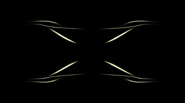 上から時計回りに次々と現れる淡い光の抽象背景