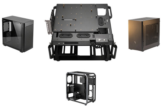 Computer case and open test bench chassis collection