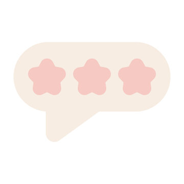 Customer Review Star Vector Icon Design