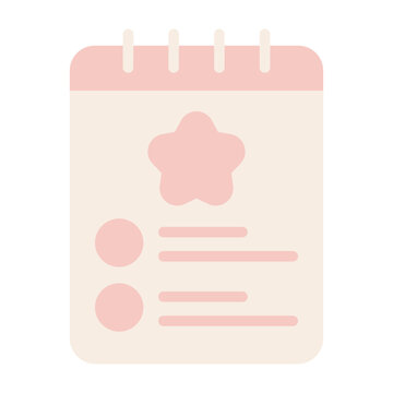 Wishlist Star Vector Icon Design