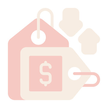 Price Comparison Vector Icon Design