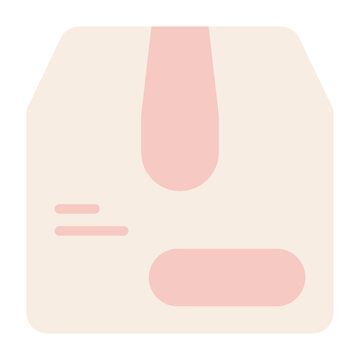 Carton Box Vector Icon Design