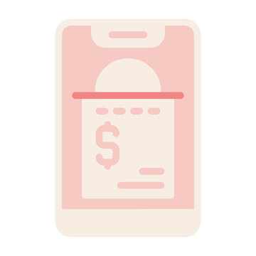 Electronic Receipt Vector Icon Design