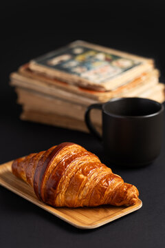 Croissant and coffee