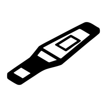 Digital Thermometer vector silhouette