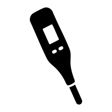 Digital Thermometer vector silhouette