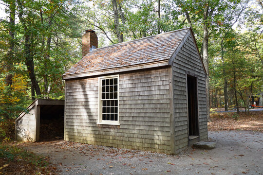Replica of Henry David Thoreau's Historic Cabin in Walden Woods