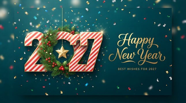 Celebrating the joyous arrival of 2027 filled with hope peace and prosperity for all as we bid farewell to the past and embrace the exciting