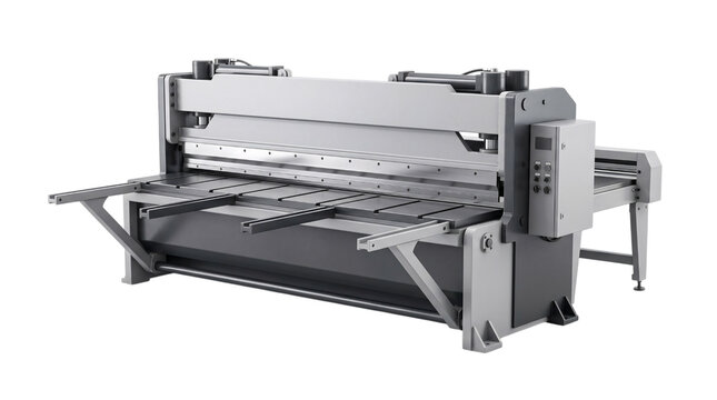 Heavy duty sheet metal shear and isolated on transparent background