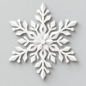 snowflake on white background