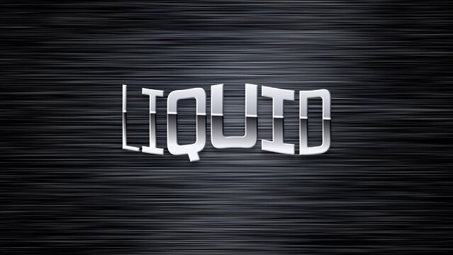 Liquid Chrome Metallic Texture Variable Font Title