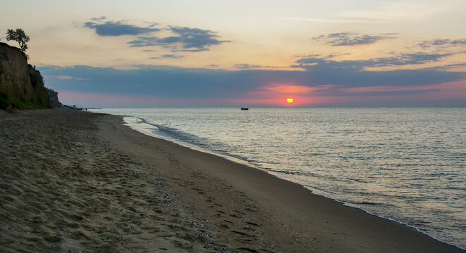 Dawn on the Black Sea.