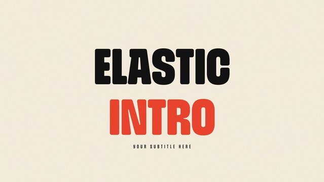 Elastic Spring Bounce Variable Font Stretch Intro