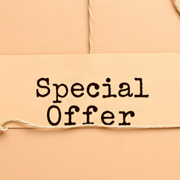 Special Offer rustic craft paper banner with twine string for small business