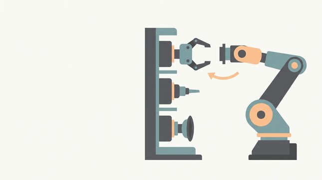 Automated Robotic Tool Changer and End-Effector Exchange System Info graphic