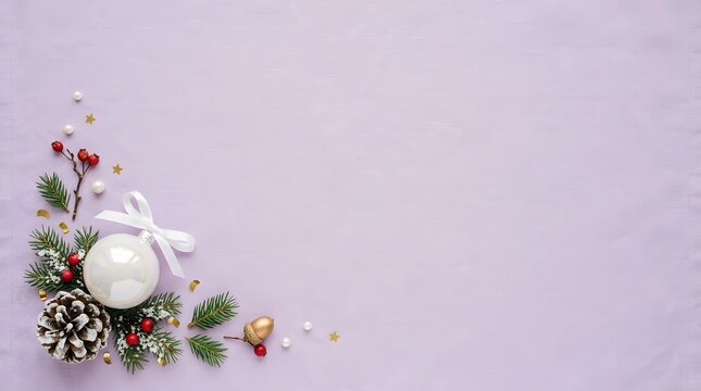 A delicate and enchanting christmas corner arrangement featuring a softly lit tree adorned with ribbons ornaments and festive foliage evokes a sense of