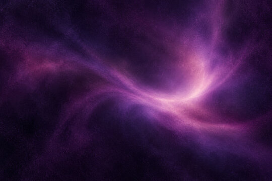 Purple flowing smoke waves