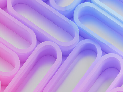 Colorful Abstract Shapes Create Patterns on a Smooth Surface