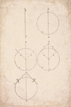 Gear Tooth Geometry and Pitch Circle Construction Technical Diagram 1905