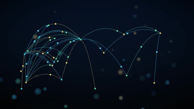 Global Logistics and Fintech Payment Network Parabolic Trajectories Seamless Loop