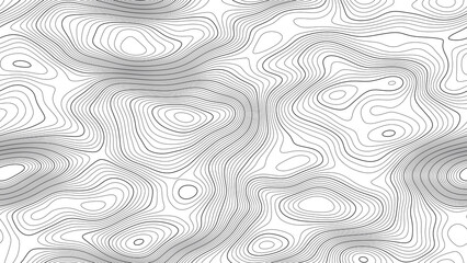 Topographic Contour Map Lines Background, Abstract Terrain Elevation Pattern © Khasem