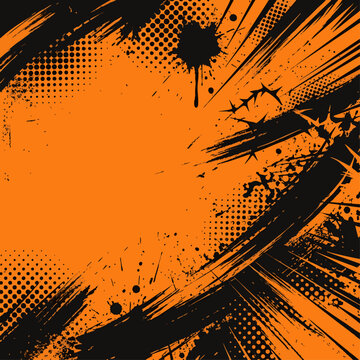 Modern Cartoon Sports Design With Colorful Distressed Textures