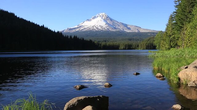Sunset on Trillium Lake - Oregon