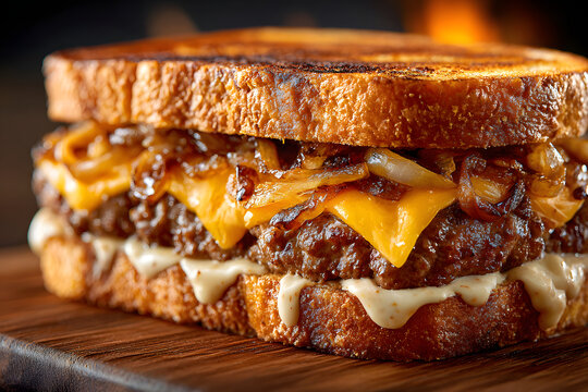 Whataburger Patty Melt &ndash; Iconic Texas Fast Food with Grilled Onions and Creamy Pepper Sauce