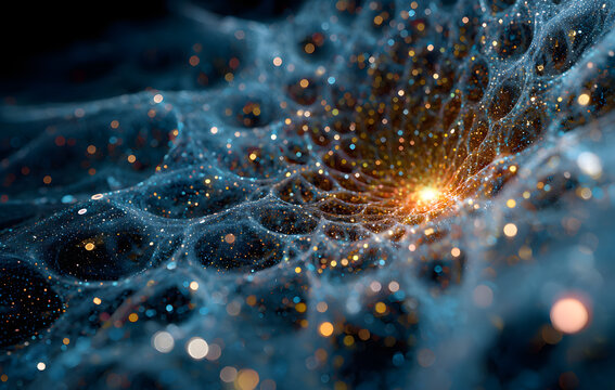 AI Neural Network Big Data Flow Visualization, Binary Code AIMatrix, AI Machine Learning Abstract Background, Quantum Computing, Cyber Security, Futuristic Technology Artificial Intelligence