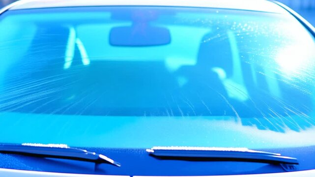 Frost clearing from a windscreen