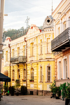View of Old town Sololaki in Tbilisi, Georgia.