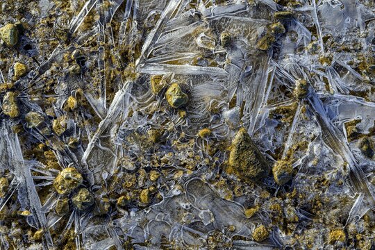 Ice structures on the ground, Kerlingarfj&ouml;ll, Su&eth;urland, Iceland