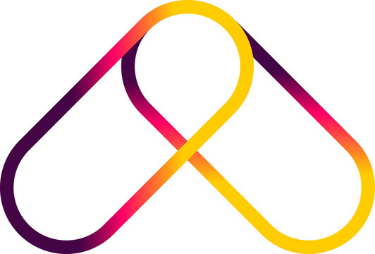 abstract geometric intertwined logo icon symbol