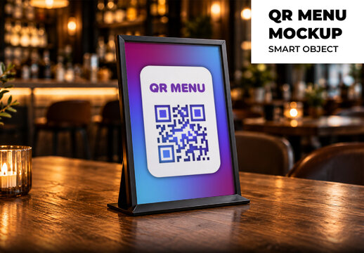 Qr Menu Mockup