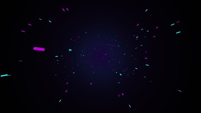Neon sparkles explosion abstract digital background