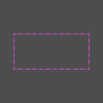 Dashed magenta rectangle border - dotted line selection frame icon