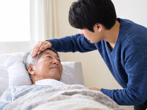 介護,高齢者介護,介護施設,老人ホーム,特別養護老人ホーム,デイサービス,訪問介護,在宅介護,介護士,介護福祉士,介護職員,高齢者,要介護者,身体介護,生活援助,食事介助,入浴介助,排泄介助,移乗介助,車椅子,認知症ケア,介護予防,家族介護,日本人介護士,写真素材