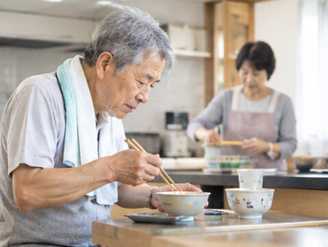 介護,高齢者介護,介護施設,老人ホーム,特別養護老人ホーム,デイサービス,訪問介護,在宅介護,介護士,介護福祉士,介護職員,高齢者,要介護者,身体介護,生活援助,食事介助,入浴介助,排泄介助,移乗介助,車椅子,認知症ケア,介護予防,家族介護,日本人介護士,写真素材