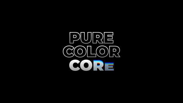RGB Glitch Bold Title Animation