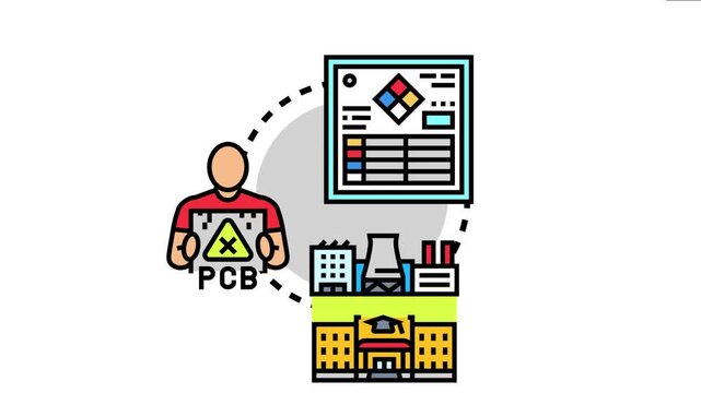 Professionals implementing a chemical safety risk control plan, managing hazardous materials through safety data sheets and regulatory compliance around industrial and educational facilities