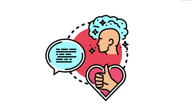Person receiving online communication showing positive engagement, chat dialogue, and acknowledgement from other users, contributing to a sense of social interaction