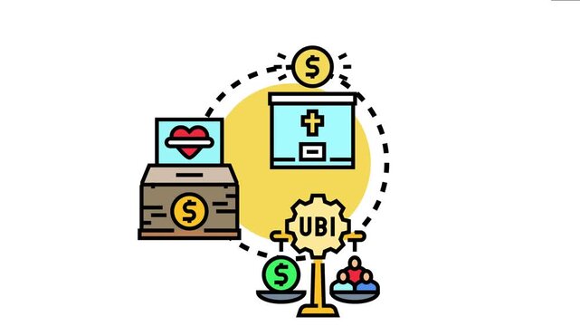 Charitable giving, universal basic income - ubi - and other social programs contributing to public welfare, financial support, and community assistance for people in need