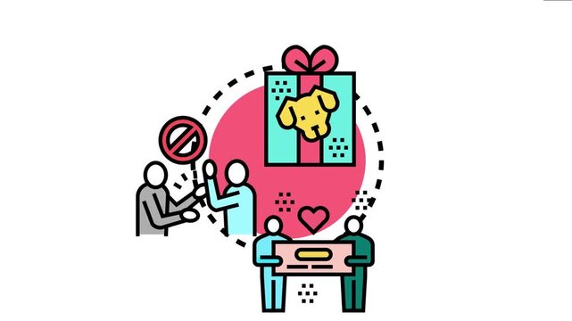 People engaging in charitable giving activities, donating money and resources to support animal welfare organizations and help those in need